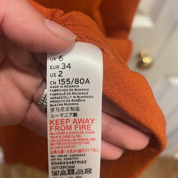 Topshop Burnt orange dress - Picture 5 of 5